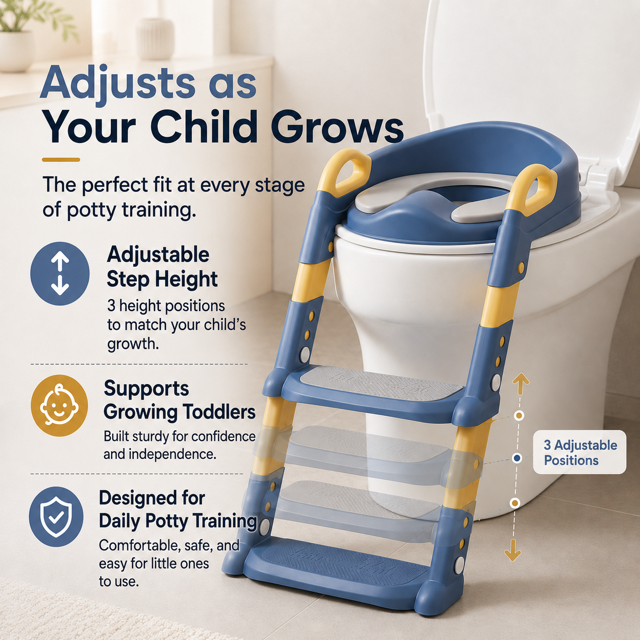 Kidlumo™ Potty Training Toilet Ladder